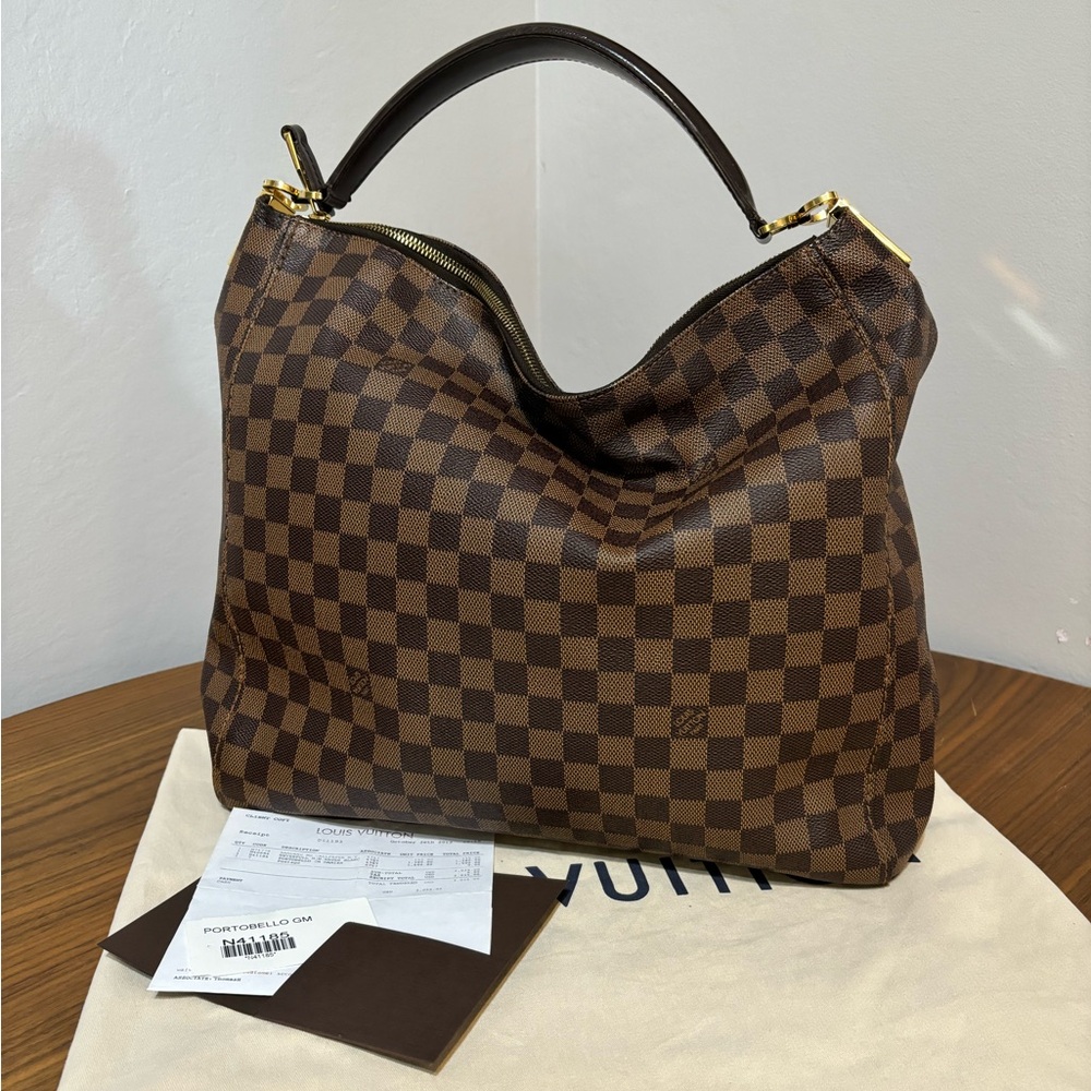 Louis Vuitton Damier Ebene Hobo Bag